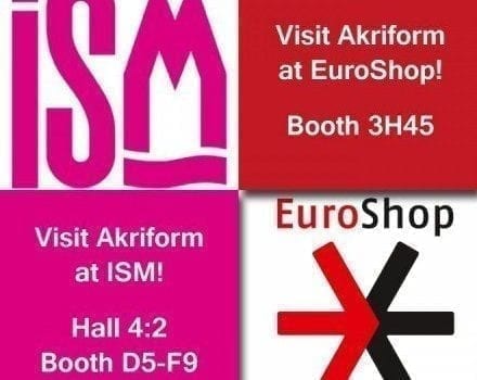 Akriform at ISM Hall 4:2 and EuroShop 3H45